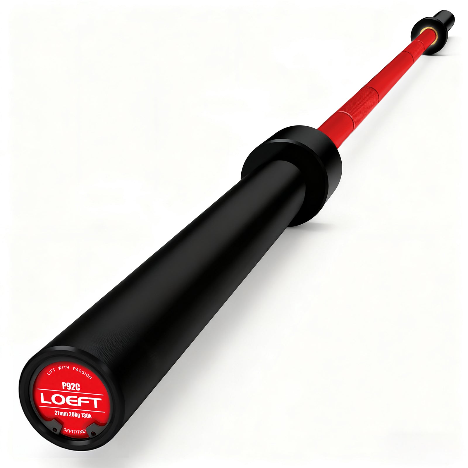 Professional Sumo Deadlift Barbell-Red/Black