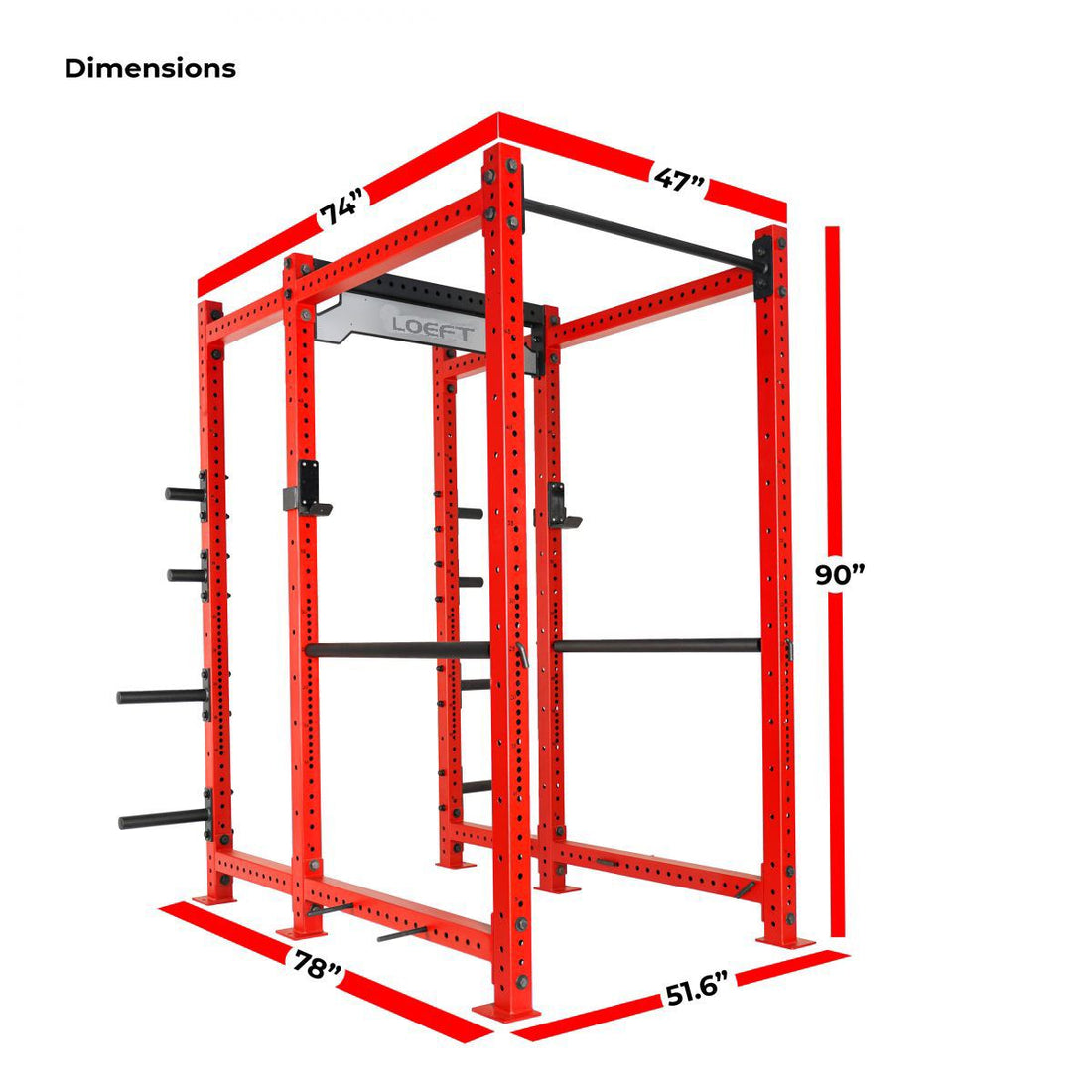 Gorilla Power Rack 2.0 N | 41″ Depth | 6-Post